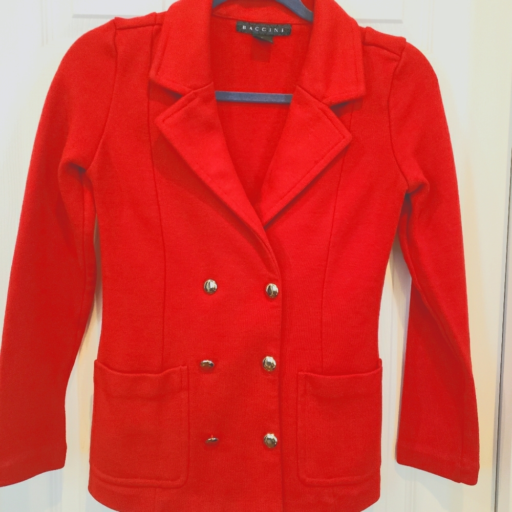 Baccini small red blazer